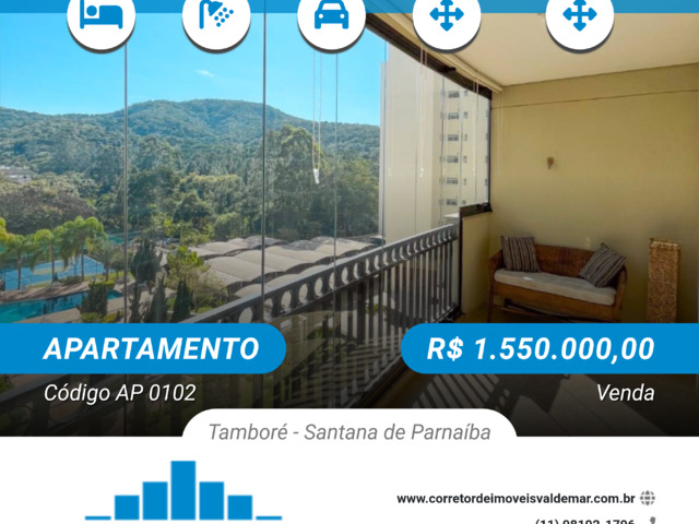 #AP 0102 - Apartamento para Venda em Santana de Parnaíba - SP